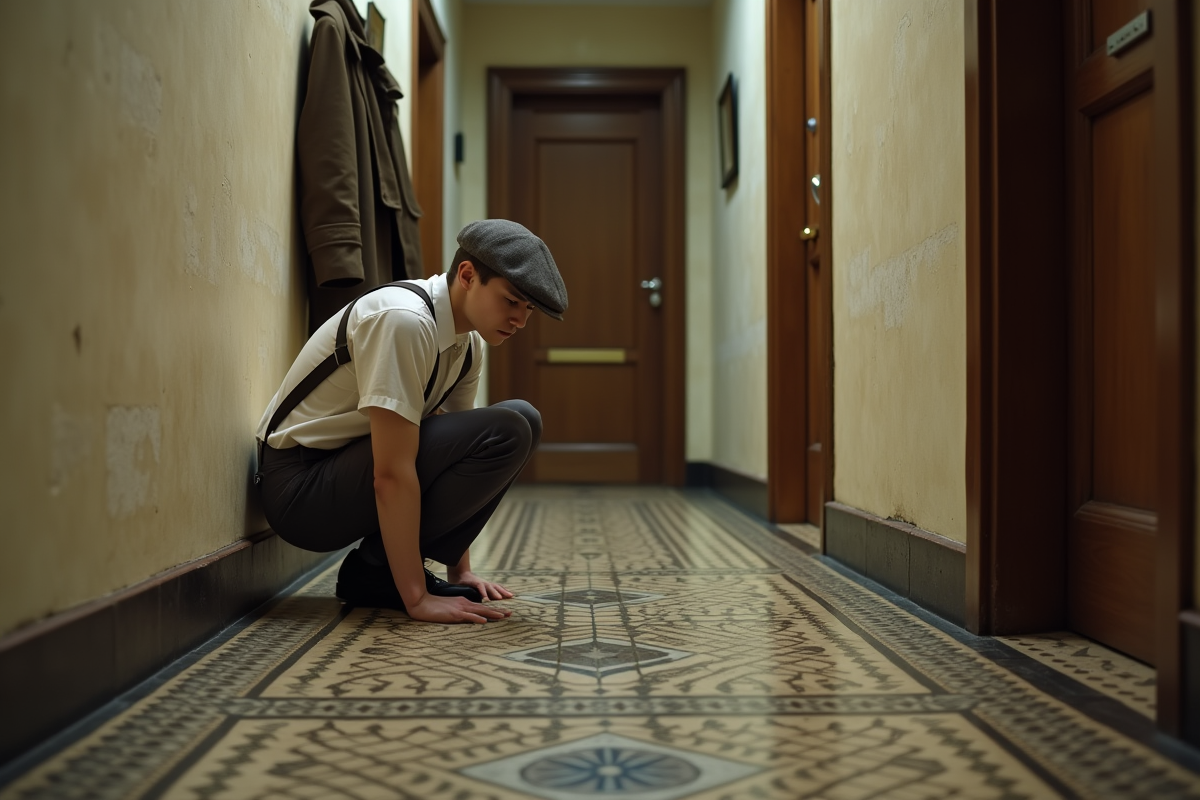 Jeune homme en costume d