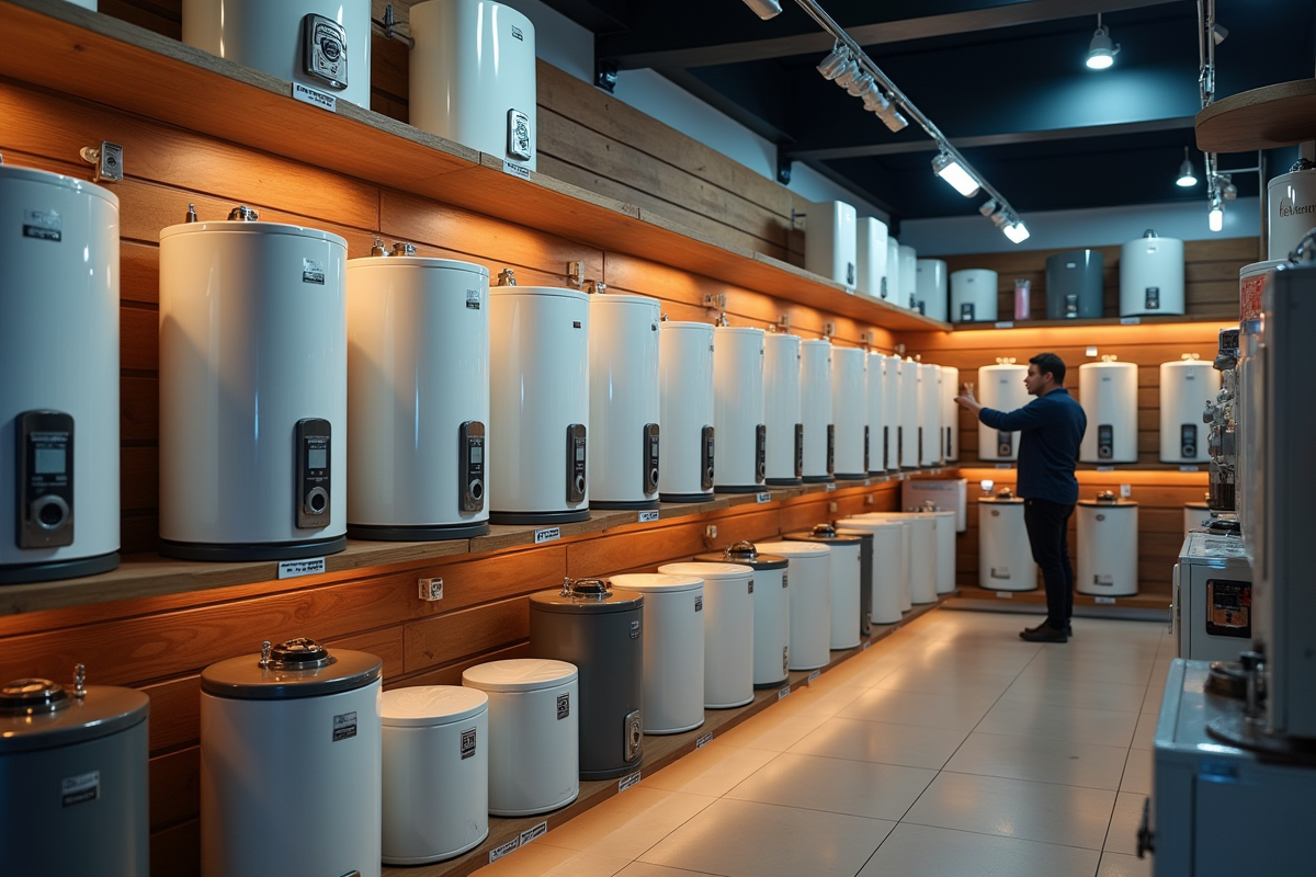 Variété de modèles de chauffe-eau 2025 en magasin